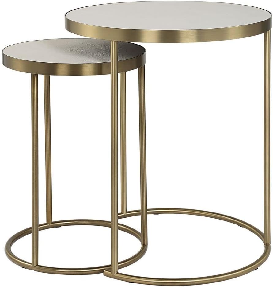 Uttermost 50007 Aragon - Nesting Table (Set of 2)-24 Inches Tall and 19.5 Inches Wide
