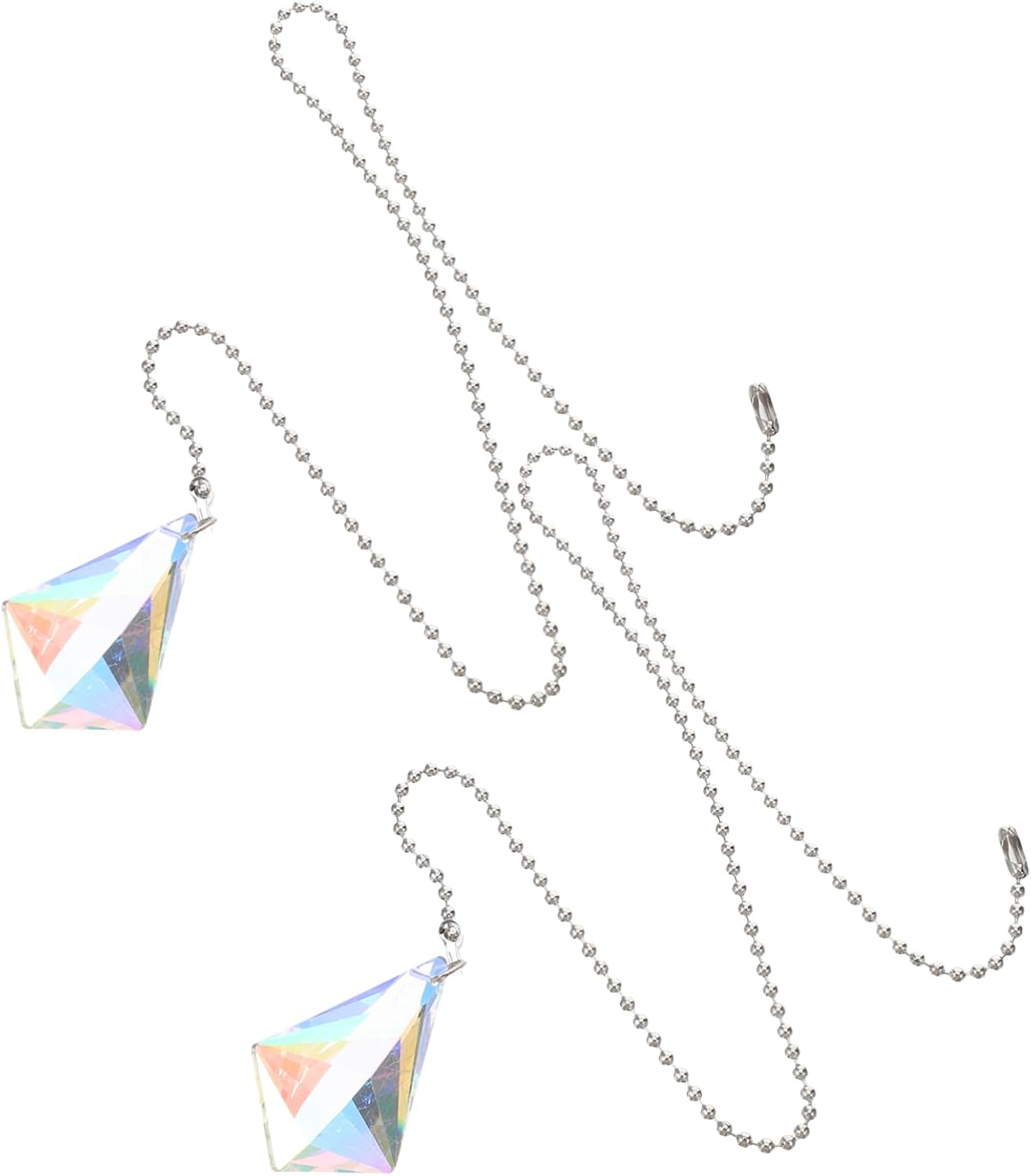 2pcs Ceiling Fan Pull Chain Decorative Pull Chain Extender for Ceiling