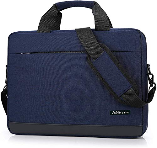 Preisvergleich Produktbild Alfheim - 14 Zoll Laptop Umhängetasche, Unisex Schultertaschen, Tragbar Griff Aktentasche, Verstellbarer Schultergurt,für Schule / Arbeit / Reisen(Blau, 14 Zoll)