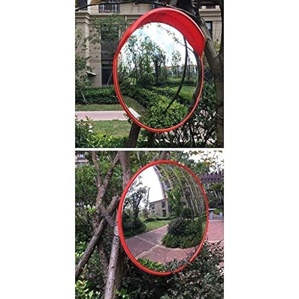 SBTXHJWCGLD Side-Convex Side-by-Side Specchio Traffico, Sun Turning Specchio Convesso Anti-Pioggia Auto Specchio Rotante Diametro: 45-120 CM (Dimensioni: 120 CM)