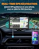 Vibefit Apple Carplay, 9" Car Play Screen for iPhone & Android with 1080P HD Rear & Front Cameras, GPS Navigation, Bluetooth 5.2, Hands-Free Voice Control, Mirror Link, AUX, FM - Image 4