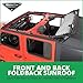MasterTop Complete Soft Top with Hardware - Fits Jeep Wrangler JL 4-Door 2018-2023 - Jeep Wrangler JLU Soft Top 4 Door Jeep Wrangler Soft Top - Jeep JL Soft Top 4 Door, Black MasterTwill