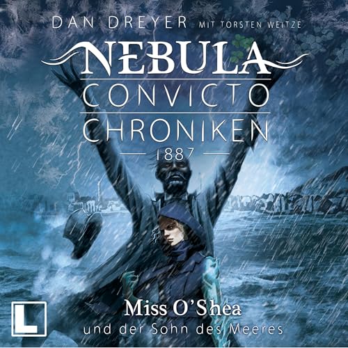 Diseño de la portada del título Miss O'Shea und der Sohn des Meeres