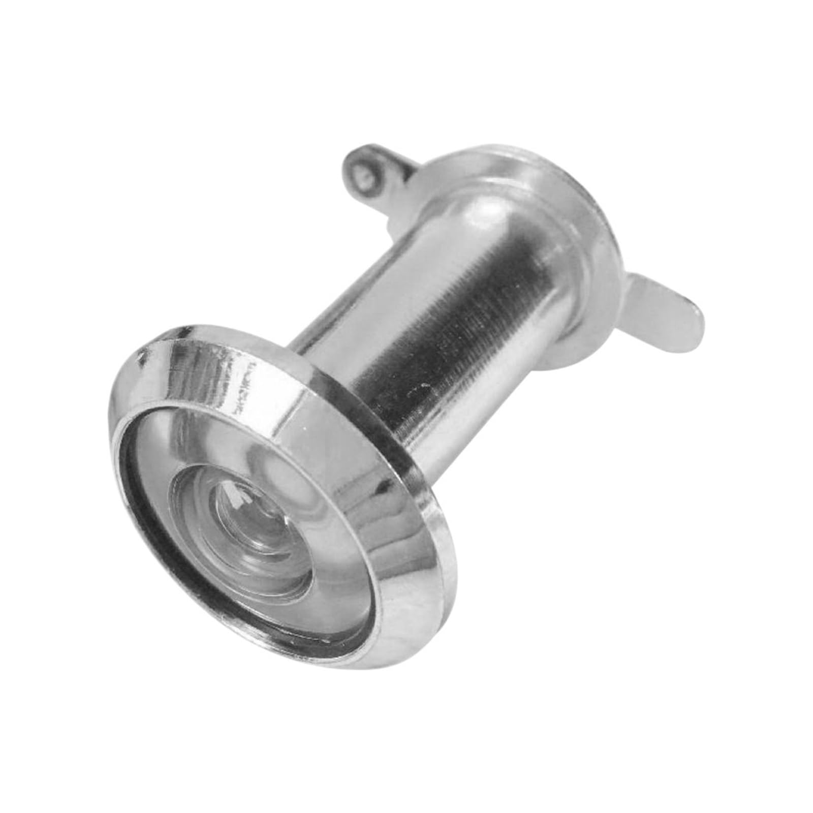 Giuplokid Silver Door Viewer Spy Hole, 220 Degree Wide Angle Glass Lens Security Door Peephole Viewer Multicolor(Silver)