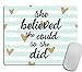 Quote Mousepad, She Could Mouse Pad, Watercolor Mouse Mat, Custom Mousepad, Heart Mousepad, Inspirational Quote Mousepad Motivational Quote