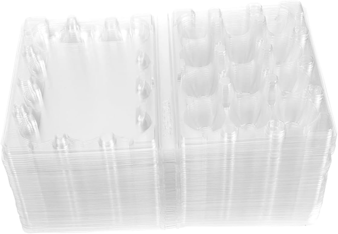 12-Pack Disposable Quail Egg Tray Quail Egg Holders Kitchen Storage Accessory for Household Use