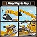 JUKUDAHU Construction Truck Crane Track Toy for Kids 3 4 5 6 7 8 Years Old, Engineering Excavator Vehicle Race Track with 8 Small Cars, Sound and Light, Boy Toys, Gifts for Toddlers Boy Girl Ages 3-5
