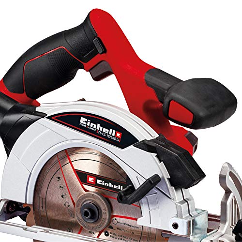 Einhell Te-Cs Power X-Change 18-Volt Cordless 6-1/2 Inch 4,200-Rpm Circular Saw, W/Adjustable Angle + Depth, Saw Blade Included, Led Lamp, Tool Only (Battery And Charger Not Included) #TOP4