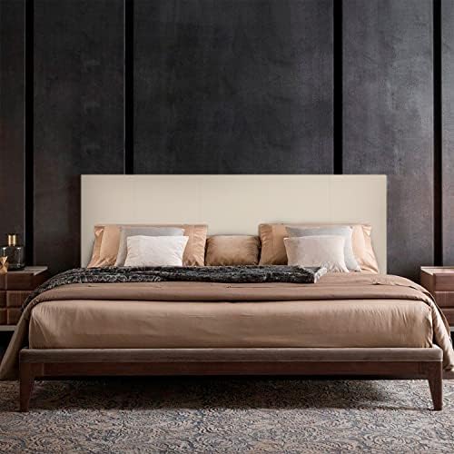 P17 - TESTIERA | Spalliera in Ecopelle | Colore Caramello | Cuciture Righe | Dimensioni L.160 H.60 |