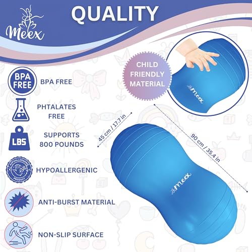 Meex Sensory Peanut Ball for Kids Therapy and Exercise - Enhance Balance, Motor Skills and Physical Therapy Calming Development with Our Yoga Ball - Flexible Seating for Autistic Children - Image 4