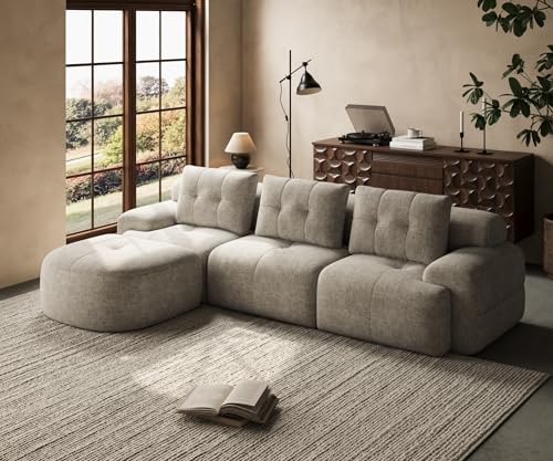 SOFA-IN-BOX 112'' Modular Sectional Sofa Couch Chaise,