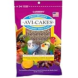 LAFEBER'S Fruit Delight Avi-Cakes Pet Bird Food, Made with Non-GMO and Human-Grade Ingredients, for Cockatiels Conures Parakeets (Budgies) Lovebirds (8 oz Pack of 1)