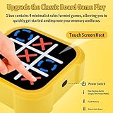 Tic Tac Toe Game, Rechargeable Travel Games, Compact Handheld Noughts and Crosses Game, Electronic Brain and Memory Training Fidget Toy for All Ages 3+ - Image 5