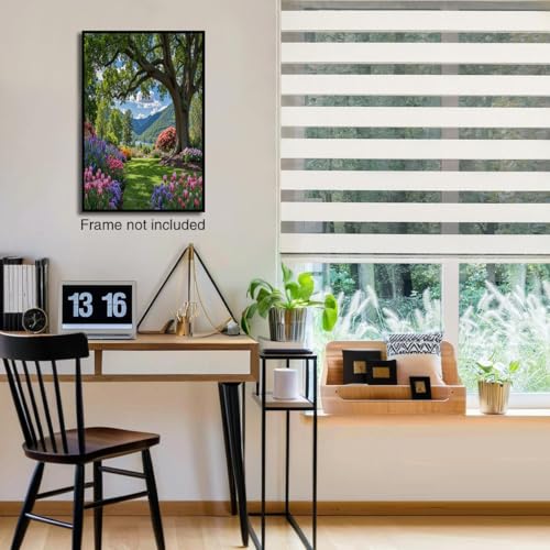 Cuadros de decoración GDJSMIN, elegantes lienzos de árboles altos de 60x90 cm 3