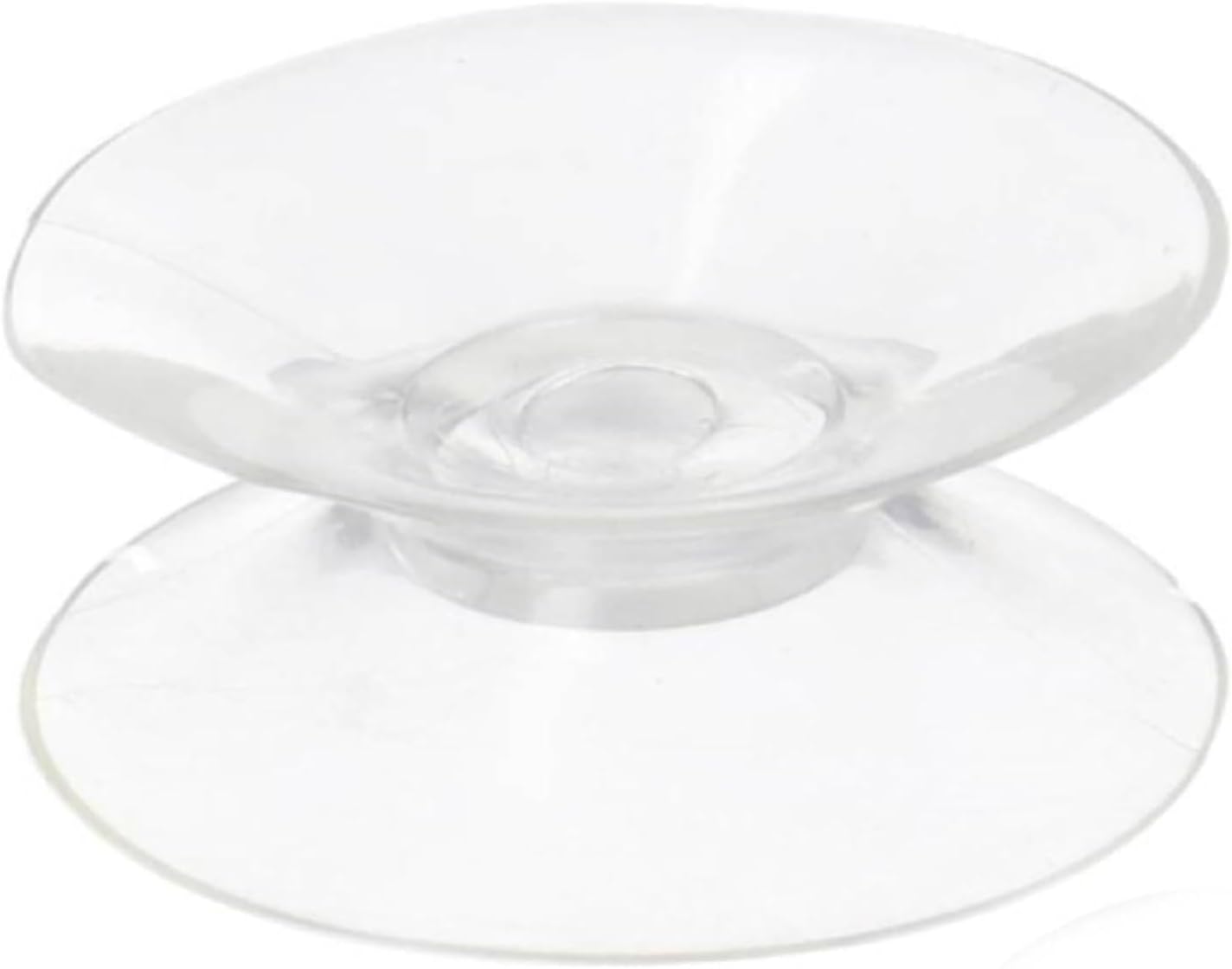 Double Sided Suction Cups, Mini Clear PVC Plastic Sucker, Strong Adsorption Force for Glass Table Mirror, to Keep The from Sliding, Bumpers, Glass Table Top Spacers (20mm)