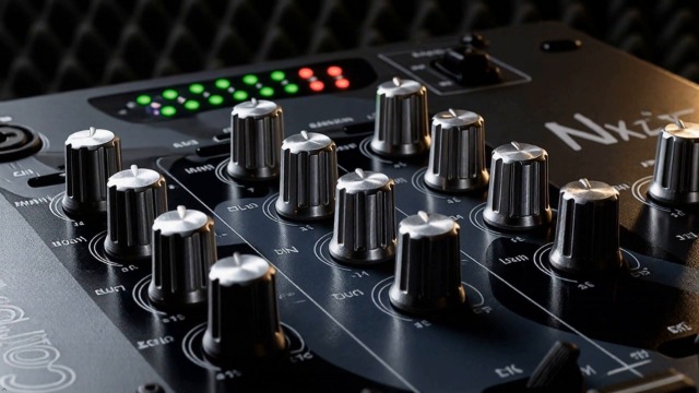 NX Audio Carbon 3 Professional 3-Channel DJ Mixer with Balanced