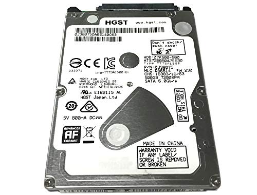 HGST 500GB 7200RPM 32MB Cache SATA 6.0Gb/s 2.5-inch PS3/PS4 Internal Hard Drive - 2 Year Warranty by HGST - Used condition - CA$23.68