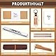 Papa Handwerker Geschenk Set - 2 Meter Zollstock | Flaschenöffner | Zimmermannsbleistift | Schlüsselanhänger | Aufbewahrungstasche für Zollstock, Bester Papa Kreativer Geschenke für Vatertag