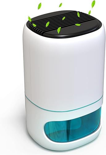Depulat - Combo de deshumidificador y purificador de aire, pequeños deshumidificadores para hogar silencioso con apagado automático,