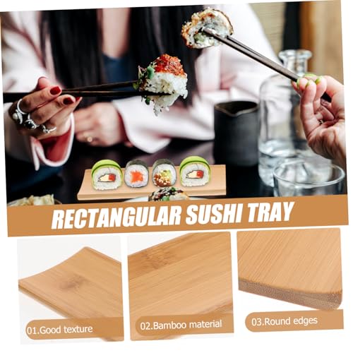 Plato rectangular para sushi 2 piezas estilo japonés miniatura 6