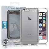 Tech Armor FlexProtect Perfect Fit Case for Apple iPhone 6S Plus/iPhone 6 Plus (5.5-inch) Air Cool Grey/Clear