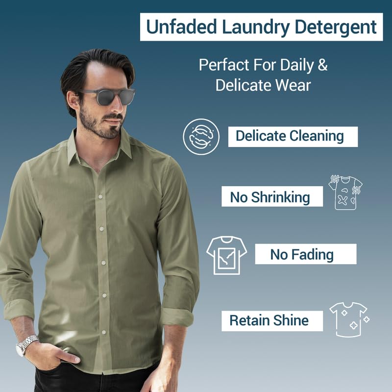 Image of ASTRO PLUS + Unfaded Laundry Detergent Liquid 500ML | Hypoallergenic, Ecofriendly, Biodegradable, Gentle Fabric Wash |Natural Formula for Tough Stain Removal & Fabric Care