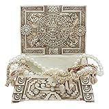 Ebros Gift メキシカ アステカ マヤ 太陽神と女神 メソアメリカン カレンダー ジュエリー 宝物 小物入れ ジュエリーボックス 置物