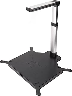 Yadoo Foldable Book Scanner, Professional Document Scanner, 3264x2448 Resolution, A3/A4 Capture Size, 98% Recognition Rate OCR, Fast Recognition, Automatic Correction, Intelligent Fill Light