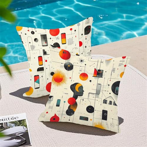 Coussin canape impermeable 60x60 anti tache pour terrasse - 6