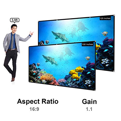 Pantalla de Proyección Plegable 120 Pulgadas 16:9 miniatura 4