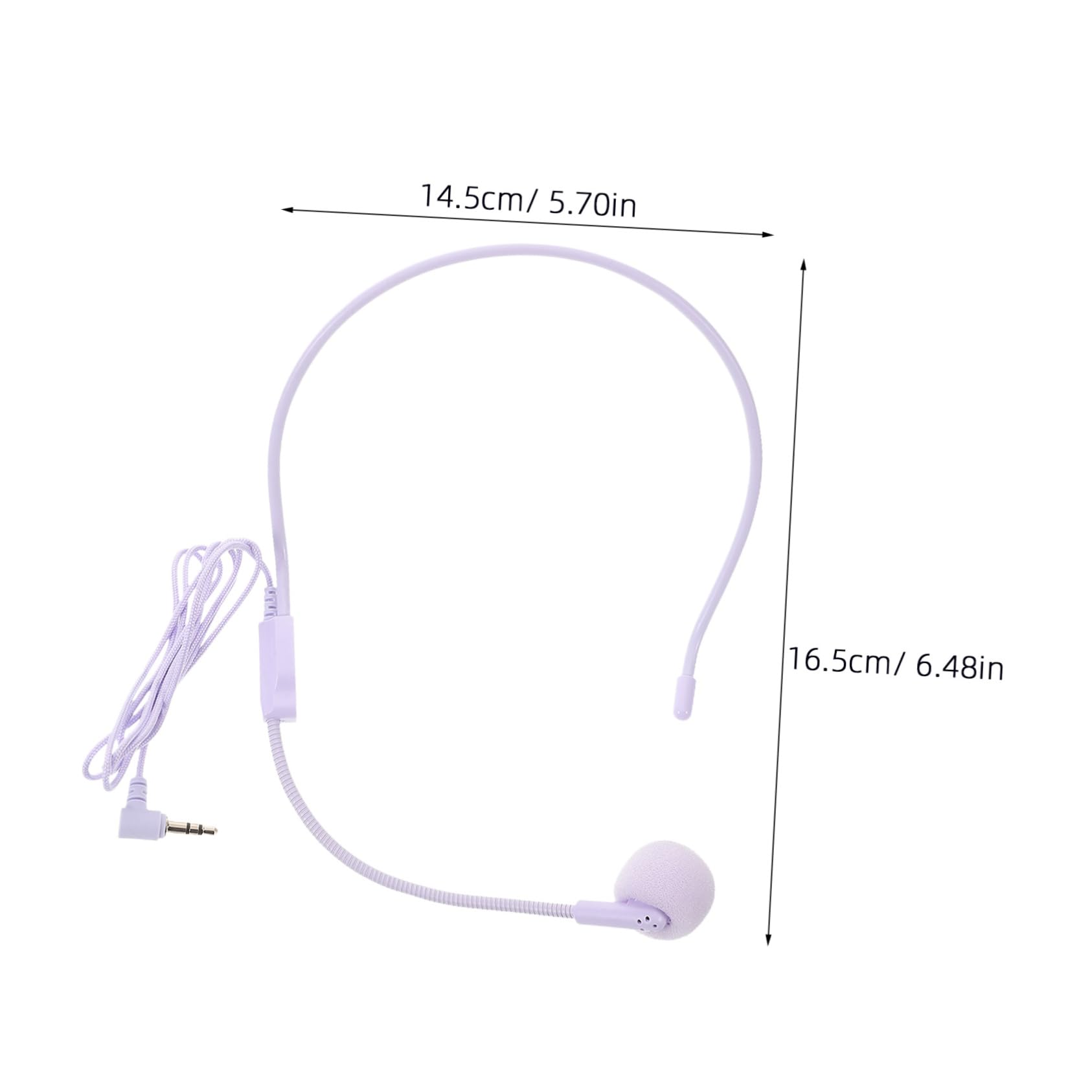 SUPVOX Wired Headset Microphone for Instrument Sound Pickup Comfortable Earhook Design for Performances Voice Amplification Reliable Audio Transmission for Stage Practice