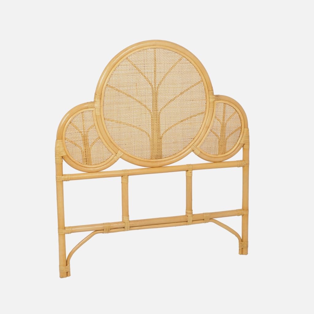 sweeek - Tête de lit Exotique rotin Naturel Chambre Enfant 90 x 100 cm - Lior