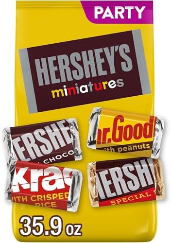 Amazon.com : HERSHEY'S Miniatures Assorted Chocolate Candy Party Pack, Halloween Candy, 35.9 oz : Everything Else