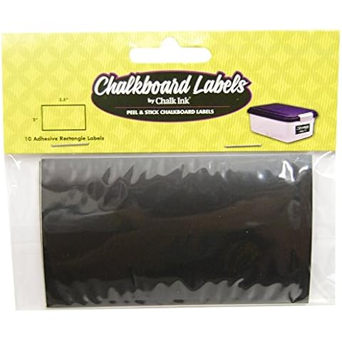 Chalk Ink Adhesive Chalkboard Labels, Small, Rectangle, 10-Pack Cover