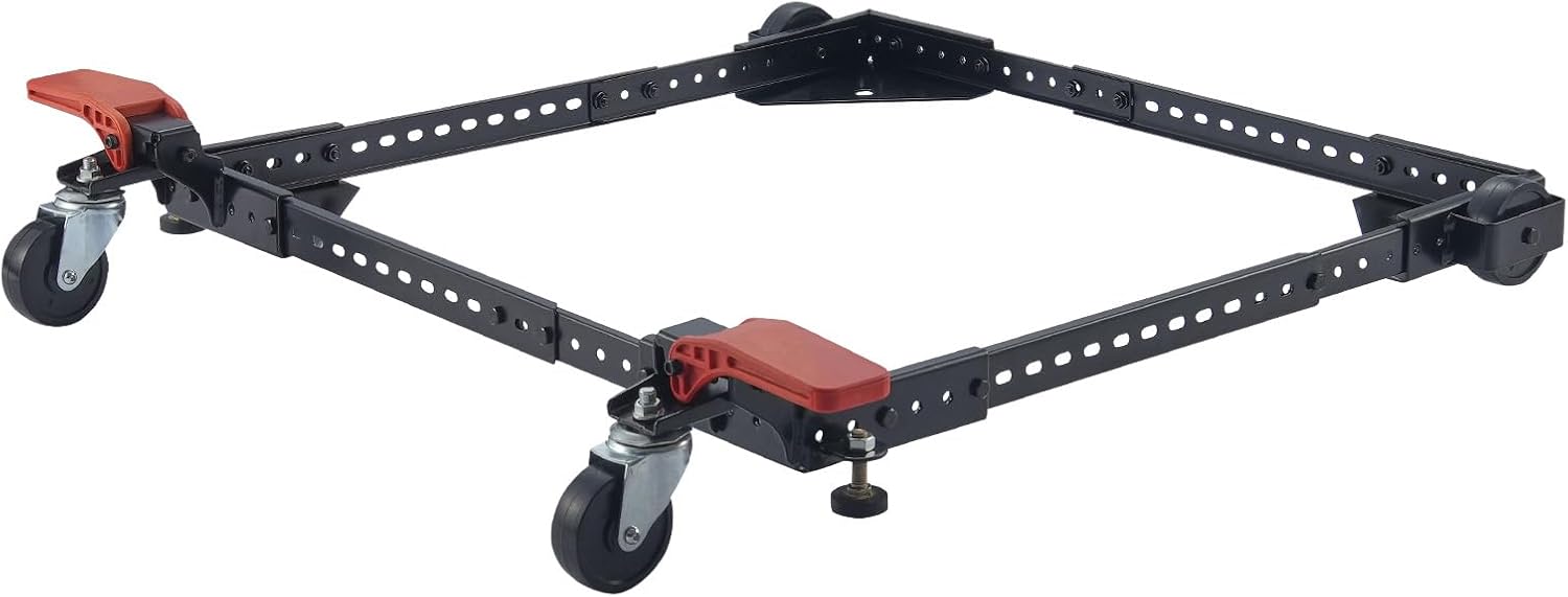 Happybuy Mobile Base,500 lbs Weight Capacity,Adjustable from 12" x 12" to 36" x 36", Heavy Duty Universal Mobile Base Stand with Swivel Wheels,for Woodworking Equipment, Bandsaw, Power Tools, Machines