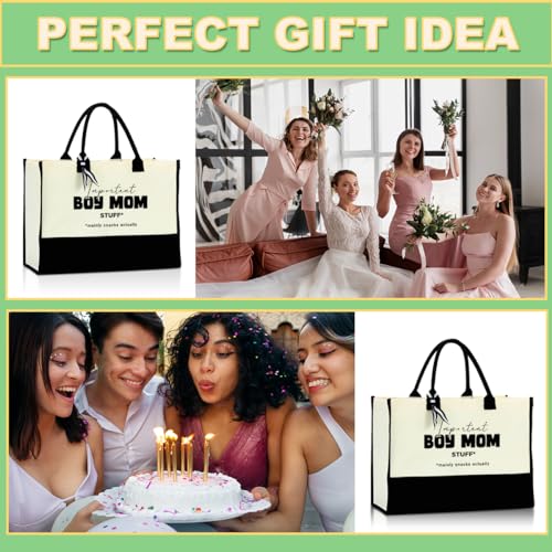 QIONGQI-Grandma-Boy-Mom-Girl-Mom-Godmother-Mother-in-Law-Aunt-Gifts-Canvas-Tote-Bag-Beach-Bag-Reusable-Grocery-Shopping-Bags
