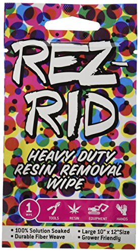Rez-Rid Heavy Duty Resin Removal Single Wipes, 12 Count