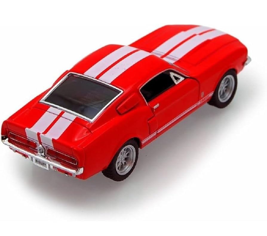 1967 Ford Mustang 限定ミニカー Amazon.com: KiNSMART 1967 Ford Shelby Mustang GT500 Red 1:38