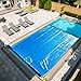 AURSK Solar Pool Cover,12MIL 12x24 Foot Rectangle Solar Pool Blanket for In-ground Pools,1200 Series Insulating Pool Heater Covers