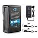 New 190Wh(13400mAh) V Mount/V-Lock Battery Compatible Video Camera Camcorder Broadcast LED Light with D-tap Output Cable and D-Tap Charger