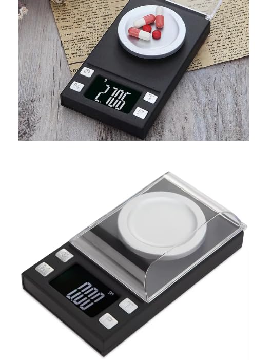 Báscula digital de cocina de alta precisión de 100 g, 0,001 g, báscula de peso de oro
