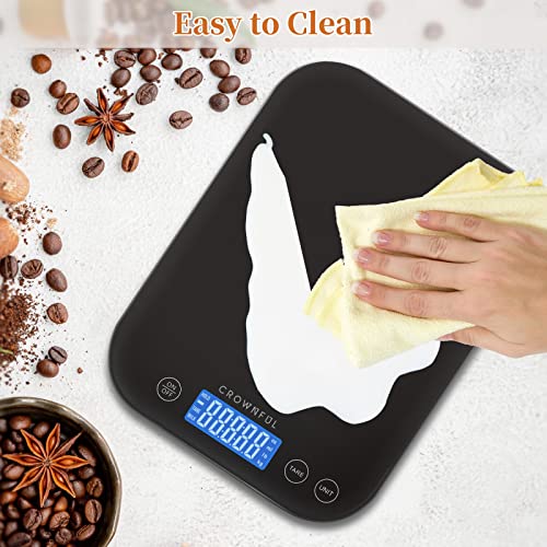 Buy Food Scale, CROWNFUL 22lb/11kg Digital Kitchen Scale Weight Grams