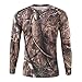 Camiseta de manga larga para hombre de secado rápido con camuflaje, casual, todo partido, básica, primavera y otoño, para hombre, marrón, 3XL
