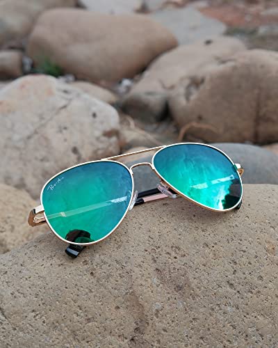 Image of Pro Acme Polarized Aviator Sunglasses for Men and Women 100% UV Protection, 58mm