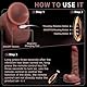 Huzoomtoyz Realistic Dildo Vibrator with Shock Function - Anal Dildo Vibration für Frauen mit Heizung, 7 Stoß- und Vibrationsmodi Penis Ultra Realistischer Stimulator Sexspielzeug für Paare