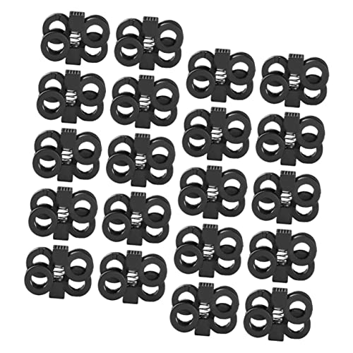 FIXOSHEE 20Piezas Hebillas de Cordón Antideslizantes Zapatos de Conectores Cordones de Usar y Duraderos Perfectos y Ancianos