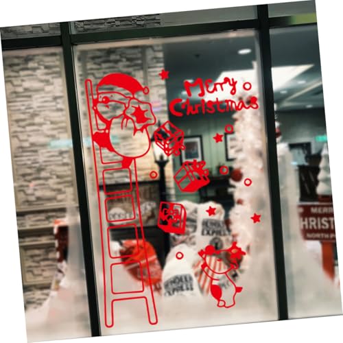 Sticker Santa Claus Navidad FRCOLOR 70x50cm Rojo miniatura 6