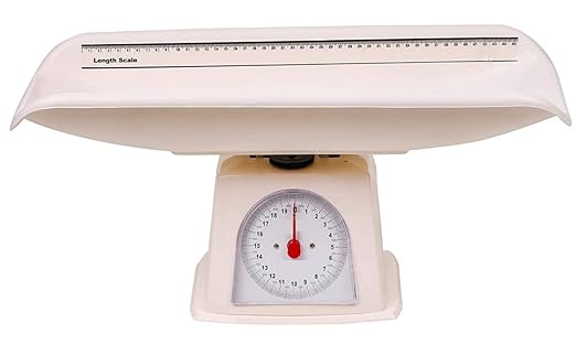 MEDBUDDY Analogue Personal Baby Weighing Scale Weight Machine for Manual Weight Upto 10 Kgs with Tray ( Off White )