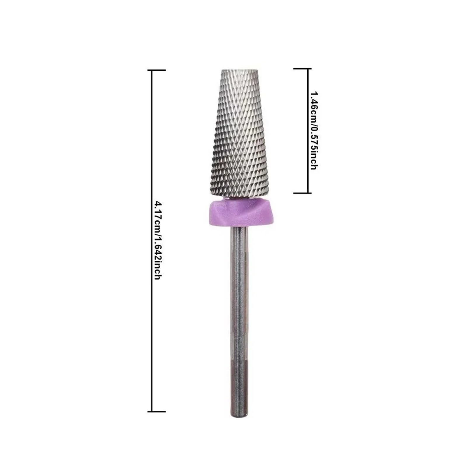 Punta da trapano for unghie in acciaio al tungsteno da 1 pezzo Per Manicure E Pedicure | Testa lucidante, utilizzata for rimozione, lucidatura, utensili, forniture
