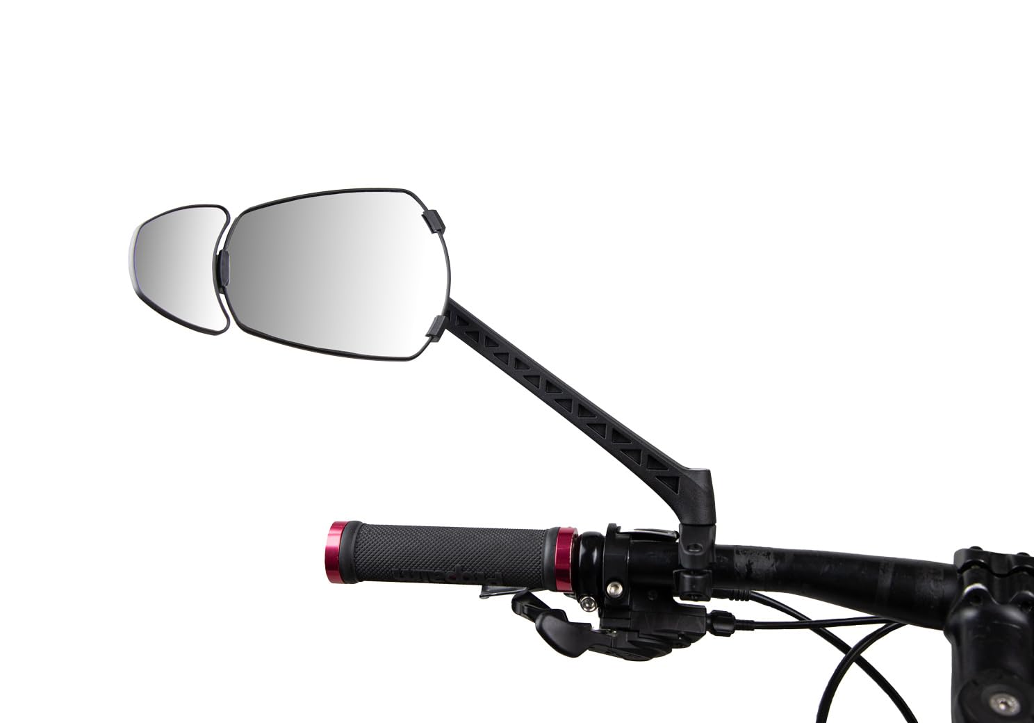 ZEFAL Espion E100 Cargo - Retrovisor Bicicletas y Bicicletas Eléctricas con Pequeño Espejo Adicional - Montaje en Manillar - Optimiza la Visibilidad de la Bicicleta - 80 cm2 - Fabricado en Francia